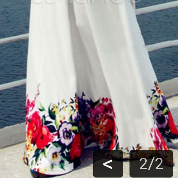 White Bright Peony  Accent Vacay  Maxi - Picture 2 of 6